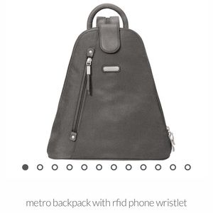 Baggallini metro backpack with rfid phone wristlet